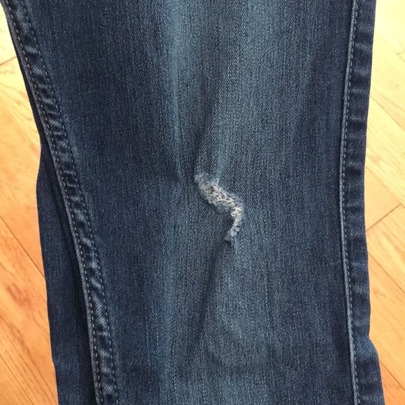 Cuffed Blue Skinny Jeans - Picture 5 of 7